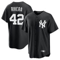 NY.Yankees #42 Mariano Rivera Player Black Game Fdoa Stitched Jerseys