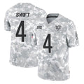 C.Bears #4 D'Andre Swift Player Arctic Camo Salute to Service Limited Gdoa Stitched Jerseys