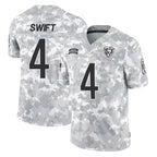 C.Bears #4 D'Andre Swift Player Arctic Camo Salute to Service Limited Gdoa Stitched Jerseys