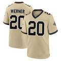 NO.Saints #20 Pete Werner Player Gold Home Game Gdoa Stitched Jerseys
