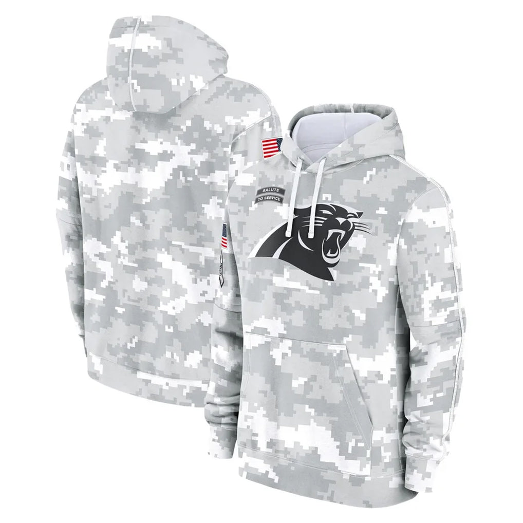 C.Panthers ## Panthers Blank Player Arctic Camo Salute to Service Pullover Hoodies Limited Game Gdoa Stitched Jerseys