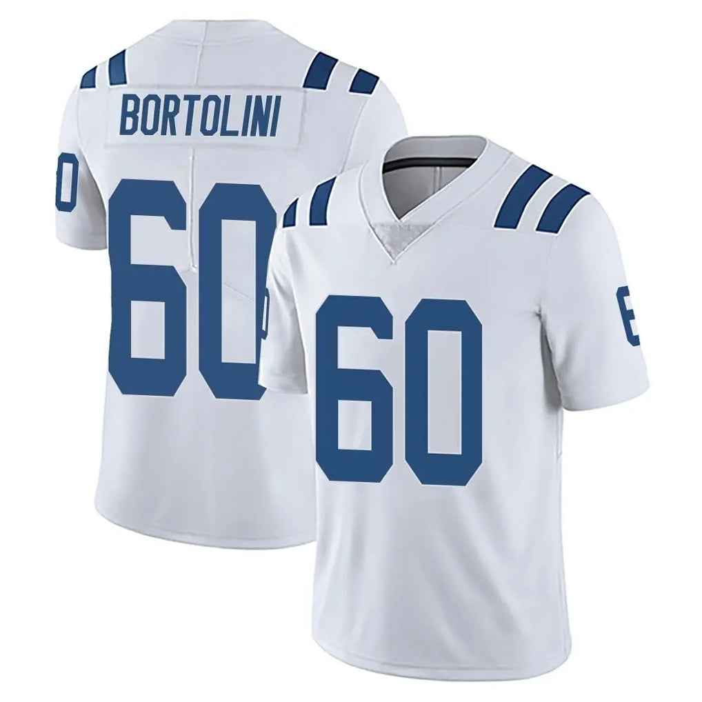 IN.Colts #60 Tanor Bortolini Player White Limited Vapor Untouchable Home Game Gdoa Stitched Jerseys