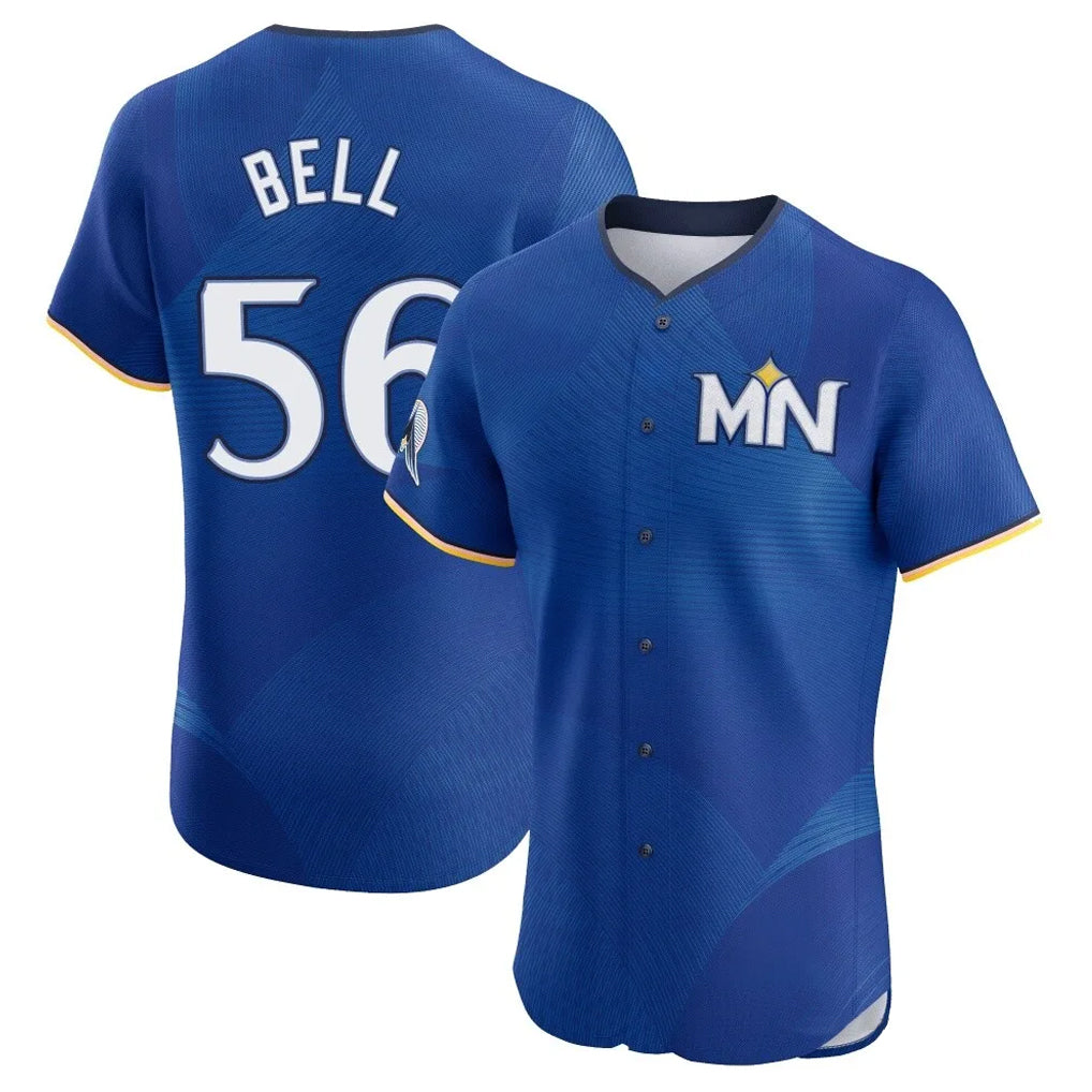 M.Twins #56 Josh Bell Player Royal City Connect Limited Elite Home Fdoa Stitched Jerseys