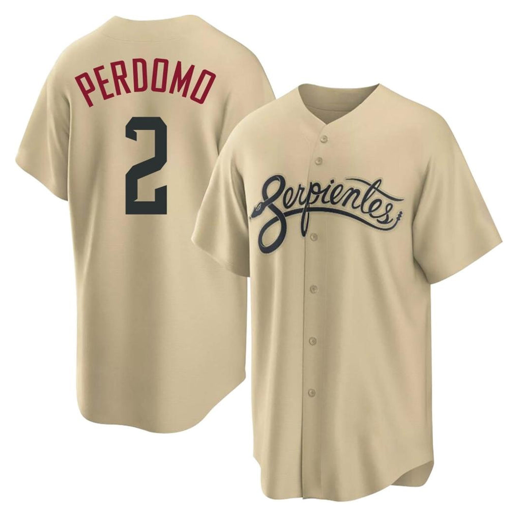 A.Diamondbacks #2 Geraldo Perdomo Player Tan City Connect Home Game Gdoa Stitched Jerseys