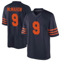 C.Bears #9 Jim McMahon Player Navy Blue Alternate Game Gdoa Stitched Jerseys