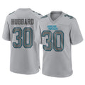 C.Panthers #30 Chuba Hubbard Player Gray Atmosphere Fashion Game Gdoa Stitched Jerseys