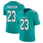 M.Dolphins #23 Zayne Anderson Player Aqua Limited Vapor Untouchable Home Game Gdoa Stitched Jerseys