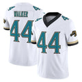J.Jaguars #44 Travon Walker Player White Prowler Throwback Vapor F.U.S.E. Limited Home Game Gdoa Stitched Jerseys