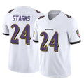 B.Ravens #24 Malaki Starks Player White Vapor F.U.S.E. Limited Home Game Gdoa Stitched Jerseys