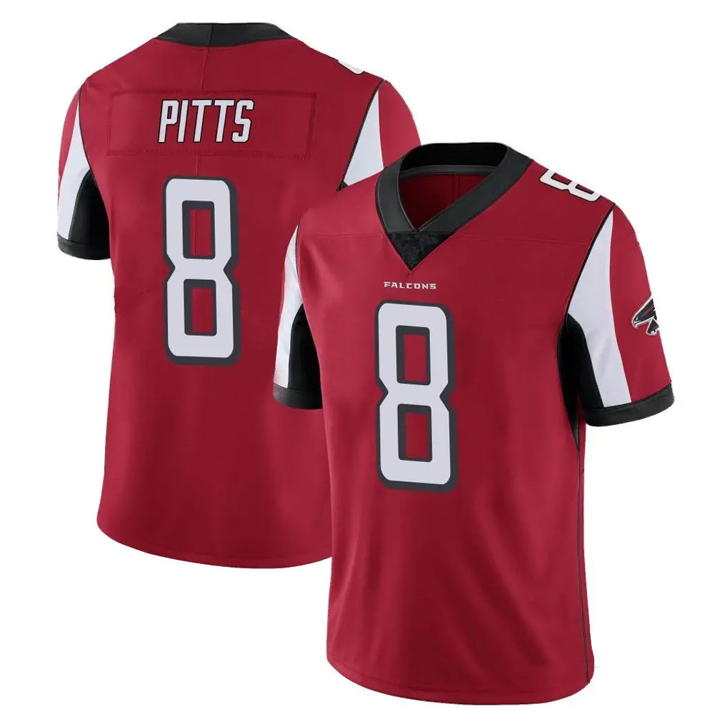 A.Falcons #8 Kyle Pitts Sr. Player Red Color Vapor Untouchable Limited Home Game Gdoa Stitched Jerseys