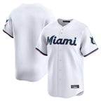 M.Marlins ## Marlins Blank Player White  Home Limited Fdoa Stitched Jerseys