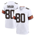 C.Browns #80 Jamari Thrash Player White Home Game Gdoa Stitched Jerseys