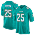M.Dolphins #25 Tyrel Dodson Player Aqua Team Color Home Game Gdoa Stitched Jerseys
