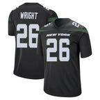 NY.Jets #26 Nahshon Wright Player Stealth Black Home Game Gdoa Stitched Jerseys