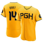 P.Pirates #14 Joey Bart Player Gold City Connect Home Limited Elite Fdoa Stitched Jerseys