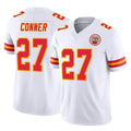 KC.Chiefs #27 Chamarri Conner Player White Limited Vapor F.U.S.E. Home Game Stitched Jerseys