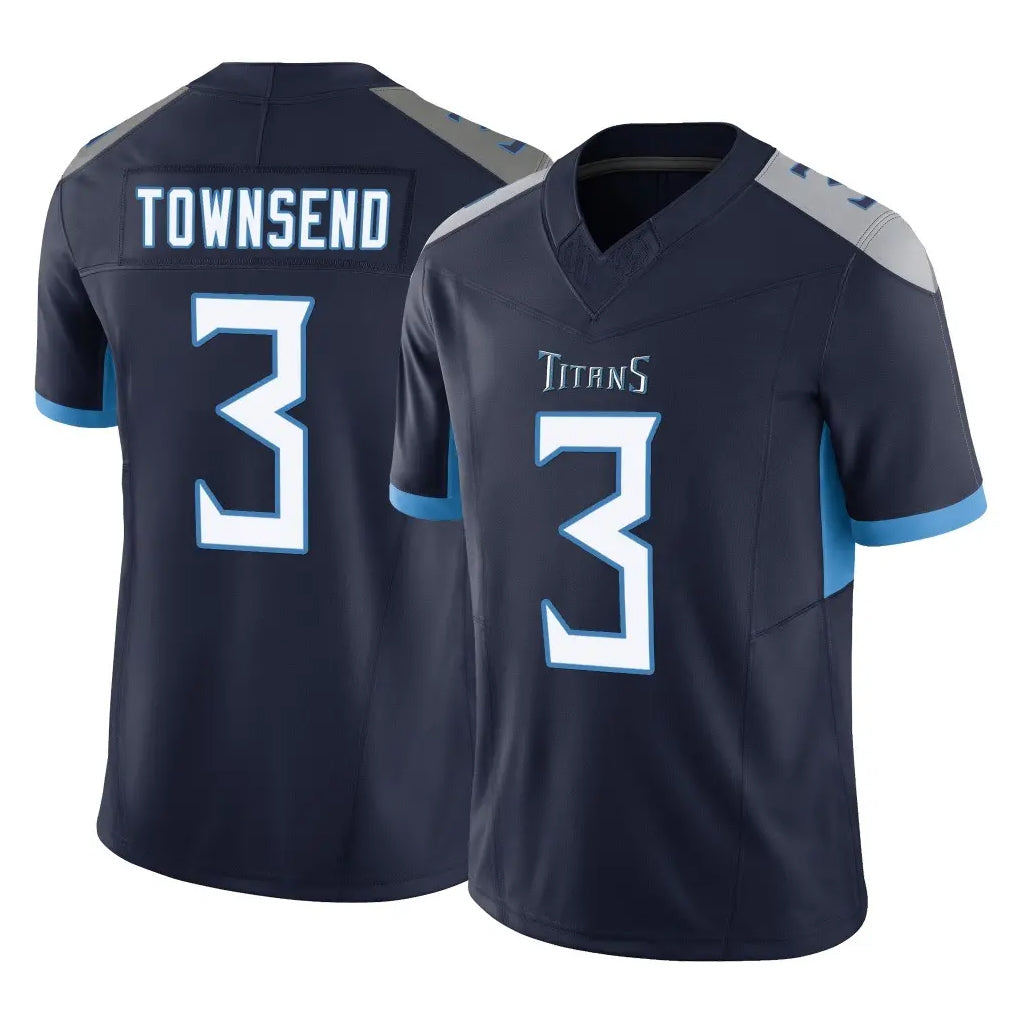 T.Titans #3 Tommy Townsend Player Navy Limited Vapor F.U.S.E. Home Game Gdoa Stitched Jerseys