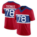 NY.Giants #78 Andrew Thomas Player Red Century Vapor F.U.S.E. Home Game Gdoa Stitched Jerseys