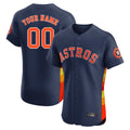 Custom H.Astros Navy Limited Elite Home Game Any Name & Number Gdoa Stitched Jerseys