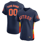 Custom H.Astros Navy Limited Elite Home Game Any Name & Number Gdoa Stitched Jerseys