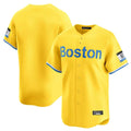 B.Red Sox ## Red Sox Blank Player Yellow Limited Home Game Gdoa Stitched Jerseys