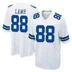 D.Cowboys #88 CeeDee Lamb Player White Home Game Gdoa Stitched Jerseys