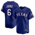 T.Rangers #6 Josh Jung Player Royal Home Limited Fdoa Stitched Jerseys