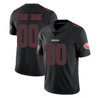 Custom SF.49ers Black Impact Limited Home Game Any Name & Numbers Gdoa Stitched Jerseys