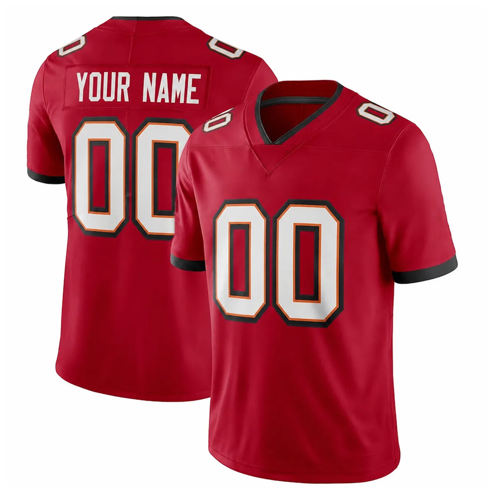 Custom TB.Buccaneers Red Limited Vapor F.U.S.E. Home Game Any Name & Numbers Gdoa Stitched Jerseys