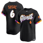 SF.Giants #6 Daniel Susac Player Black 2025 City Connect Home Limited Fdoa Stitched Jerseys