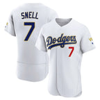 LA.Dodgers #7 Blake Snell Player Gold White 2026 Collection Stadium Limited Elite Fdoa Stitched Jerseys