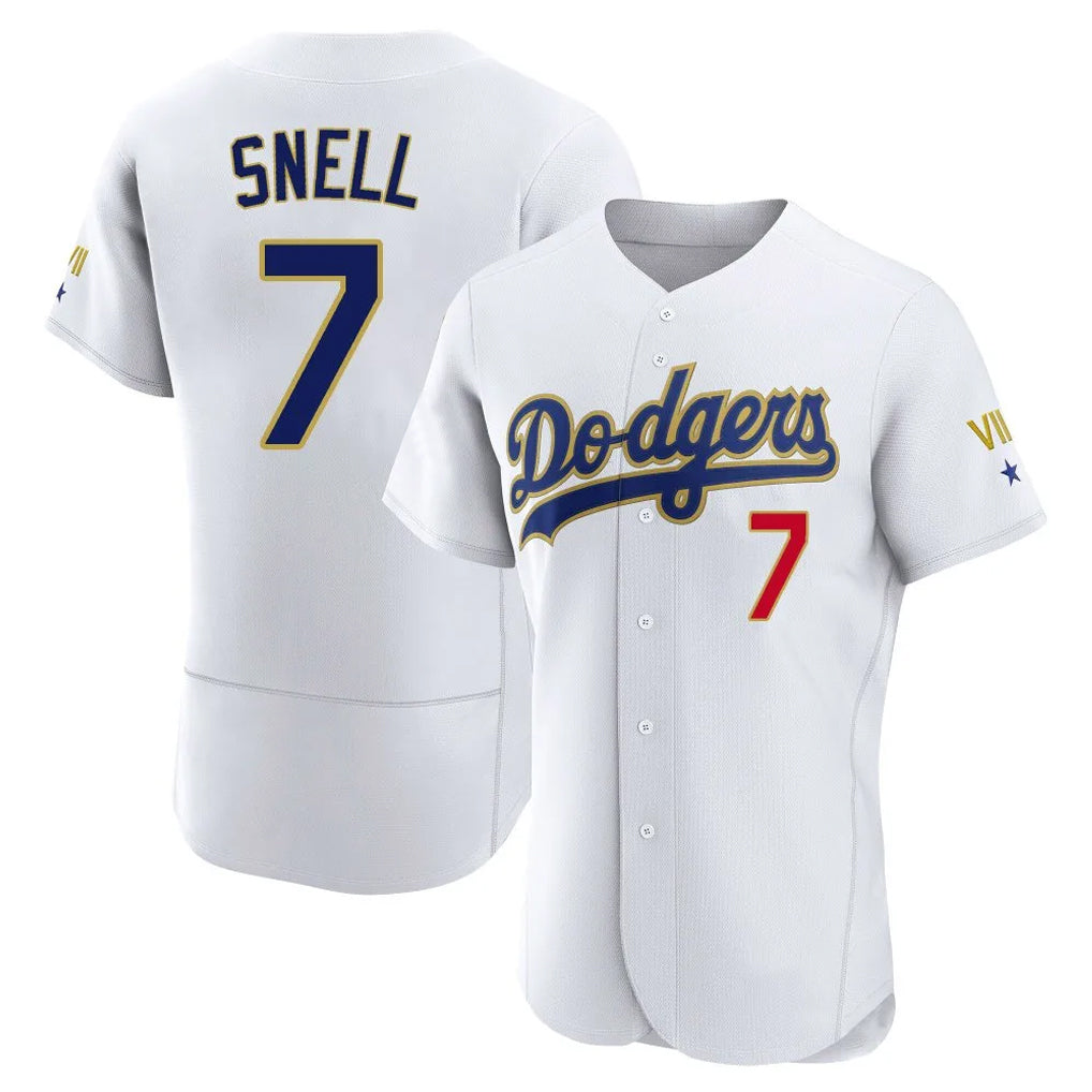 LA.Dodgers #7 Blake Snell Player Gold White 2026 Collection Stadium Limited Elite Fdoa Stitched Jerseys