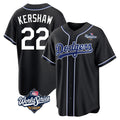 LA.Dodgers #22 Clayton Kershaw Player Black World Series Carbon Limited Home Fdoa Stitched Jerseys