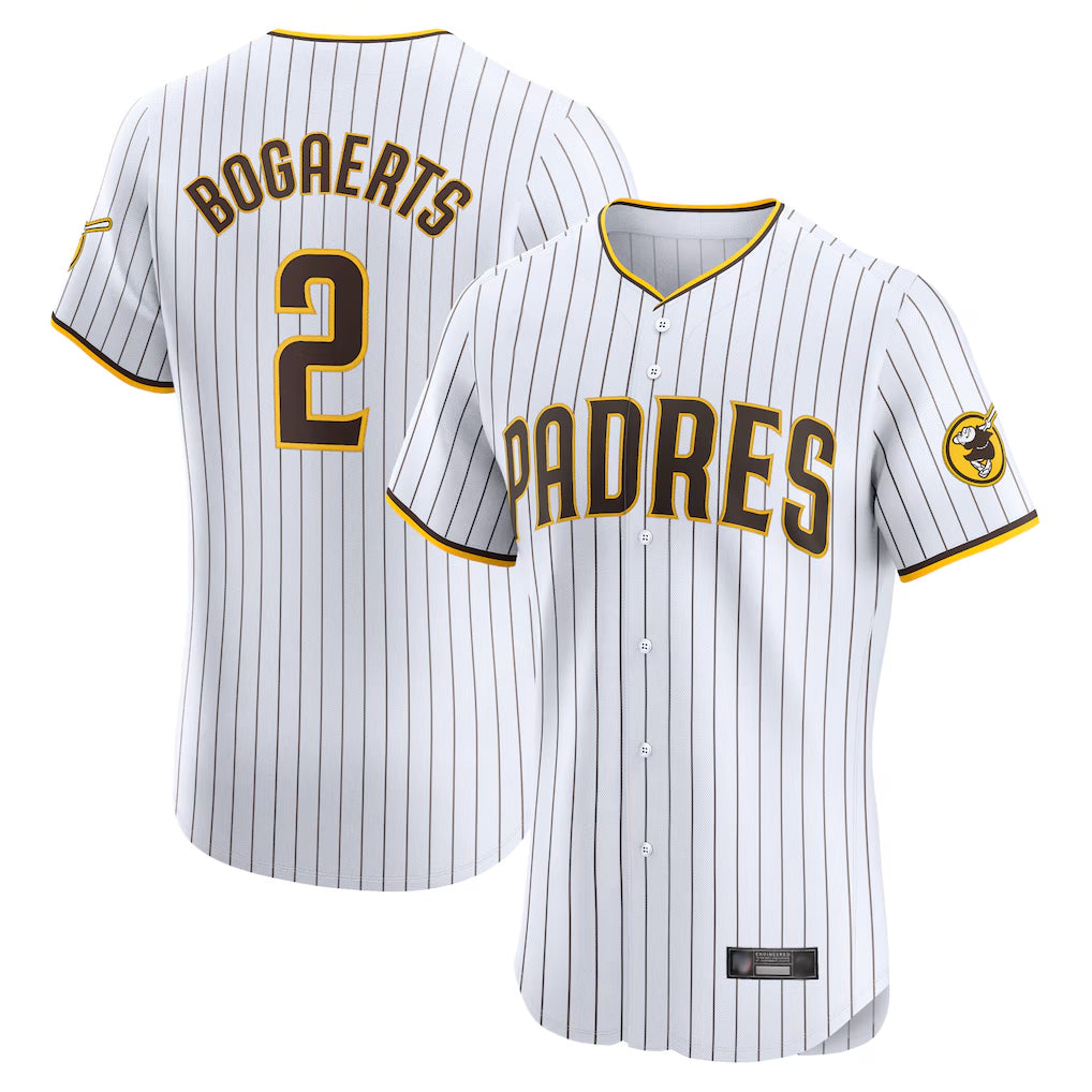 S.Diego Padres #2 Xander Bogaerts Player White Home Limited Elite Fdoa Stitched Jerseys