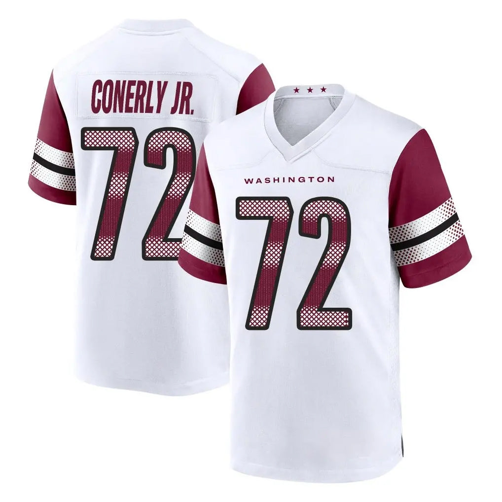 W.Commanders #72 Josh Conerly Jr. Player White Game Home Gdoa Stitched Jerseys