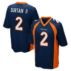 D.Broncos #2 Pat Surtain II Player Navy Game Gdoa Stitched Jerseys