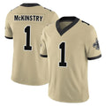 NO.Saints #1 Kool-Aid McKinstry Player Gold Limited Vapor F.U.S.E. Home Game Gdoa Stitched Jerseys