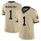 NO.Saints #1 Kool-Aid McKinstry Player Gold Limited Vapor F.U.S.E. Home Game Gdoa Stitched Jerseys