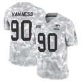 GB.Packers #90 Lukas Van Ness Player Arctic Camo Salute To Service Limited Gdoa Stitched Jerseys