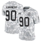 GB.Packers #90 Lukas Van Ness Player Arctic Camo Salute To Service Limited Gdoa Stitched Jerseys