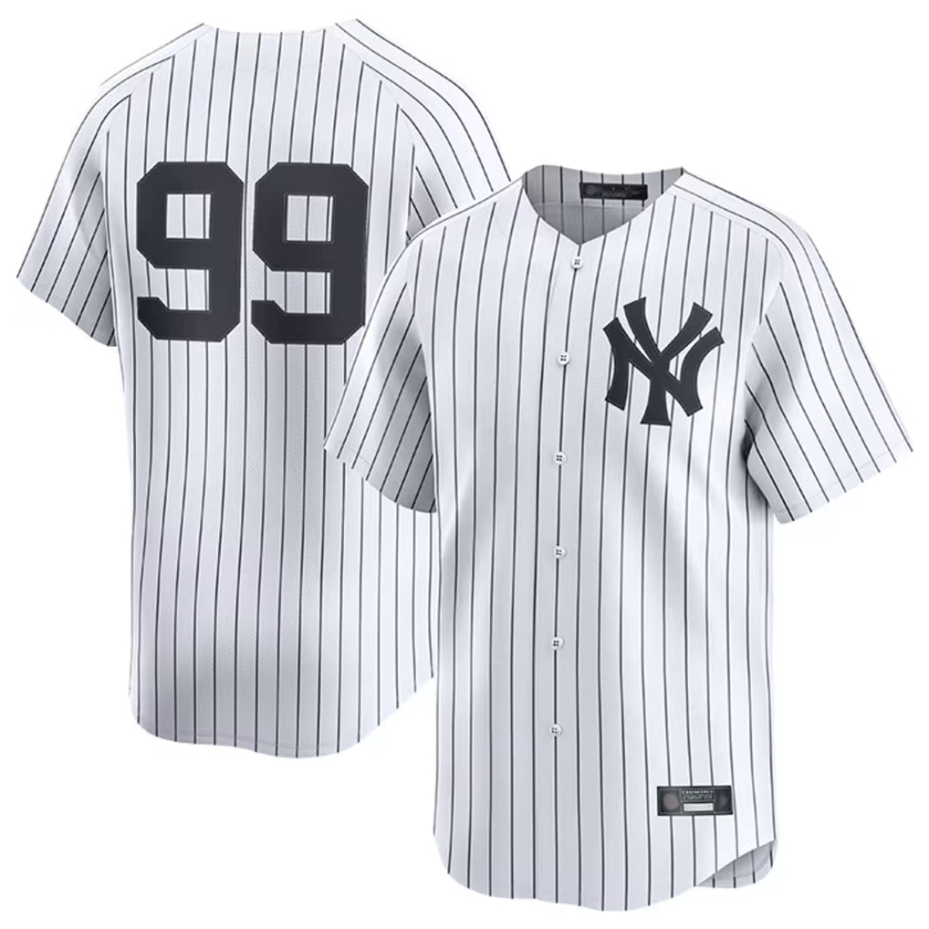 NY.Yankees #99 Aaron Judge Player White Limited Home Fdoa Stitched Jerseys