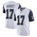 D.Cowboys #17 Brandon Aubrey Player White-Navy Limited Color Rush Vapor Untouchable Home Game Gdoa Stitched Jerseys