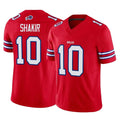 B.Bills #10 Khalil Shakir Player Red Vapor F.U.S.E. Jersey Limited Home Game Gdoa Stitched Jerseys