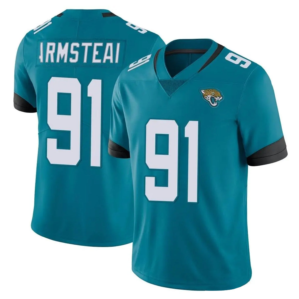 J.Jaguars #91 Arik Armstead Player Teal Vapor Untouchable Limited Home Game Gdoa Stitched Jerseys