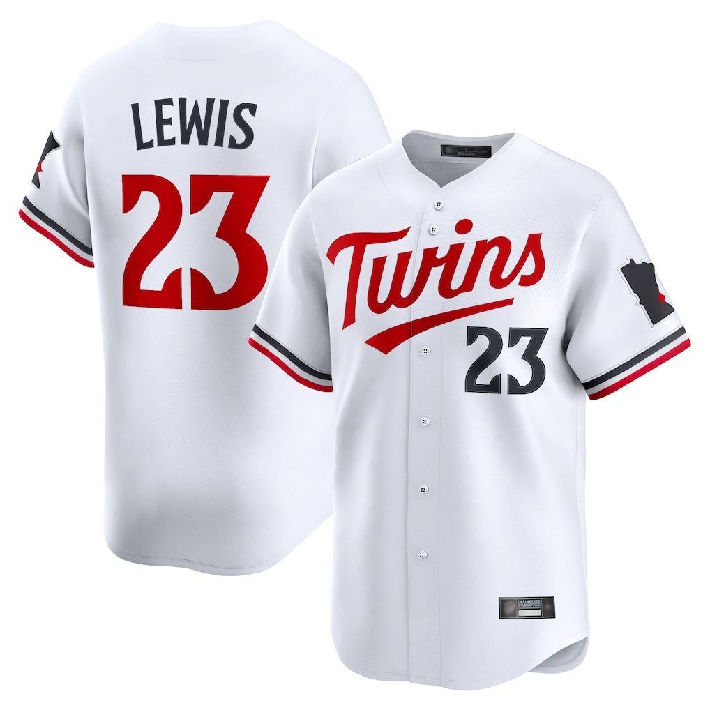 M.Twins #23 Royce Lewis Player White Home Limited Fdoa Stitched Jerseys