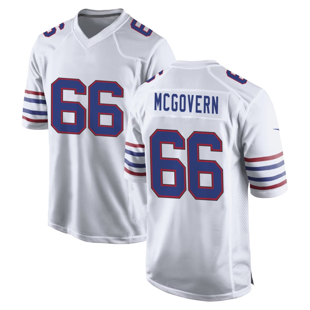 B.Bills #66 Connor McGovern Player White Alternate Game Gdoa Stitched Jerseys