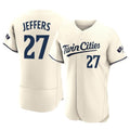 M.Twins #27 Ryan Jeffers Player Cream Home Limited Elite Fdoa Stitched Jerseys
