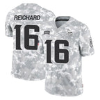 M.Vikings #16 Will Reichard Player Arctic Camo Salute To Service Limited Game Gdoa Stitched Jerseys