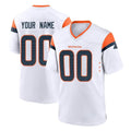 Custom D.Broncos White Home Game Any Name & Numbers Gdoa Stitched Jerseys