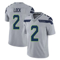 S.Seahawks #2 Drew Lock Player Gray Limited Vapor Untouchable Home Game Gdoa Stitched Jerseys